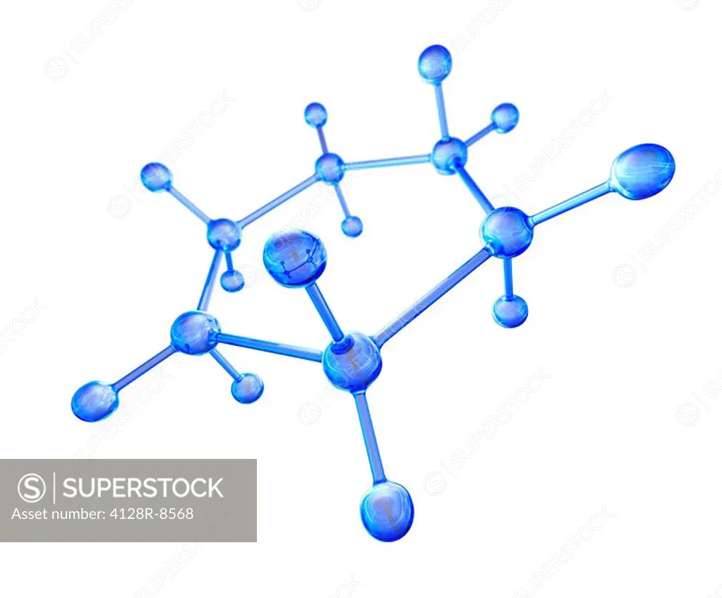 Molecular structure, computer artwork