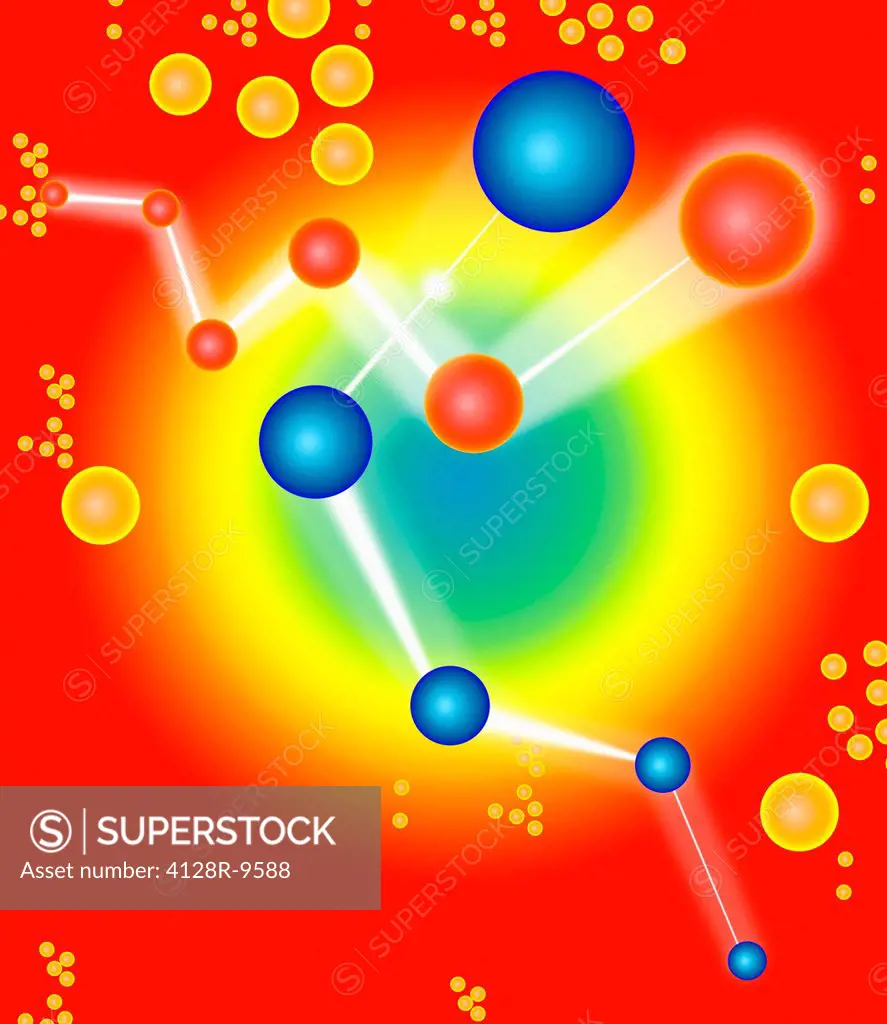 Subatomic particles, artwork