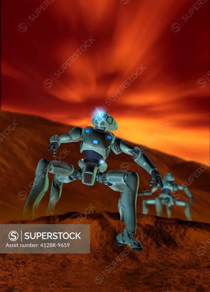 Robots on Mars, artwork