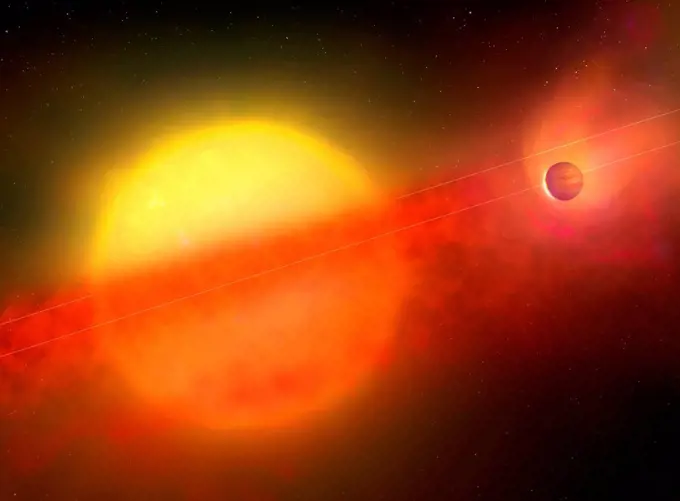 DMPP-2 exoplanet system, illustration