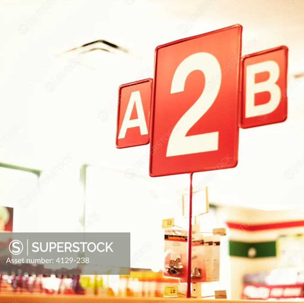 store aisle markers