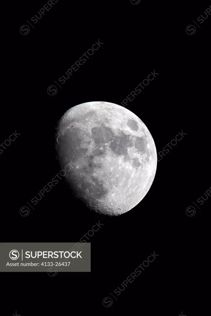 Moon,Luna,crescent,half moon,Ellerstadt,Germany,Europe,at night