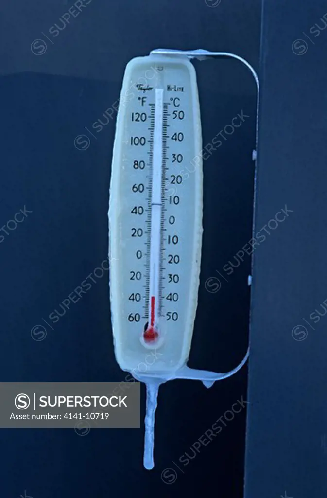 thermometer showing -40 degree temperature. yukon territory, canada.