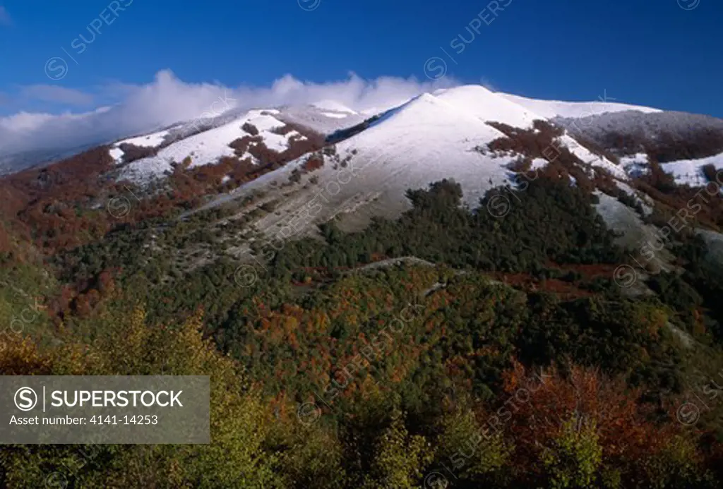 mount cervati in autumn cilento national park, campania, italy