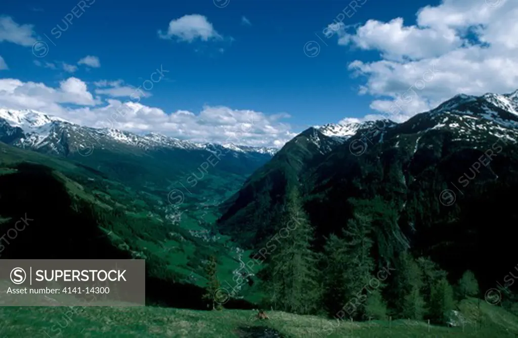 river moell valley and heiligenblut mtn. hohe tauern n. p., grossglockner, austria 