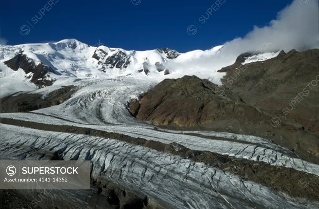 forni glacier & cevedale mountain range. stelvio national park, lombardy, italy. 