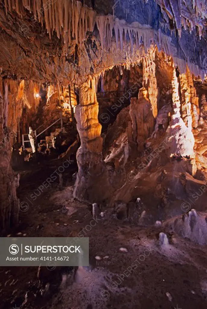 maratea cave stalactites & stalgmites basilicata, italy. 