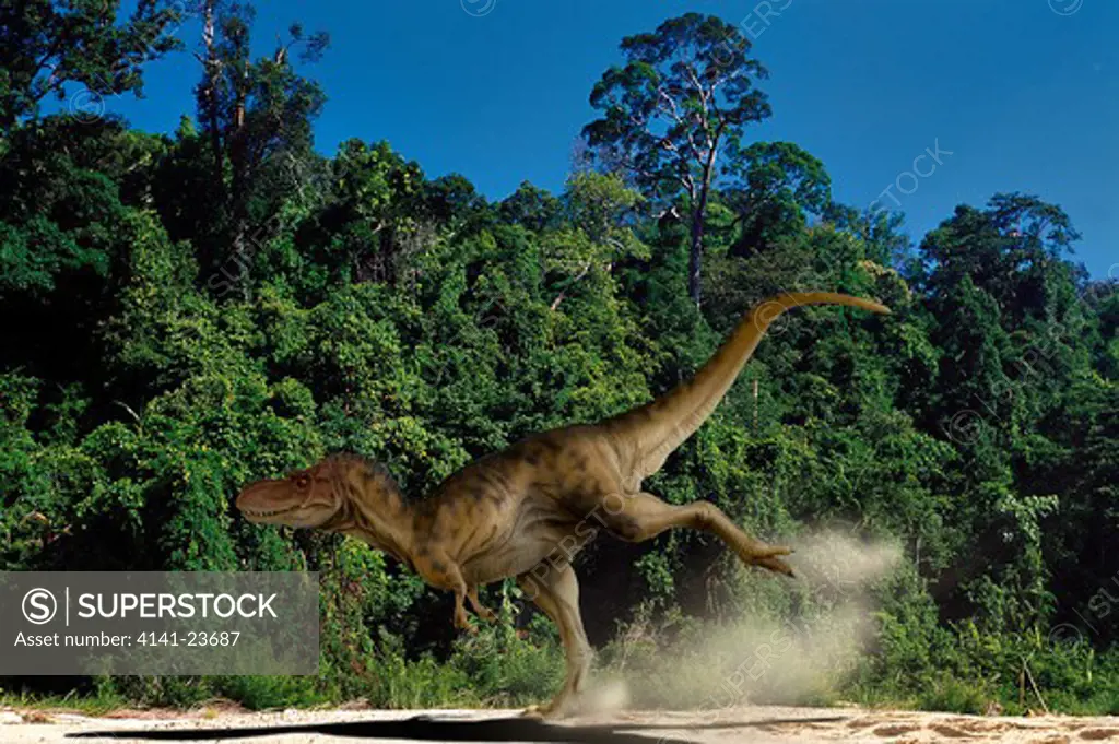 gorgosaurus libratus digital composite of a running gorgosaurus libratus, a large meat-eating theropod from the late cretaceous period from what is today the state of alberta in canada.