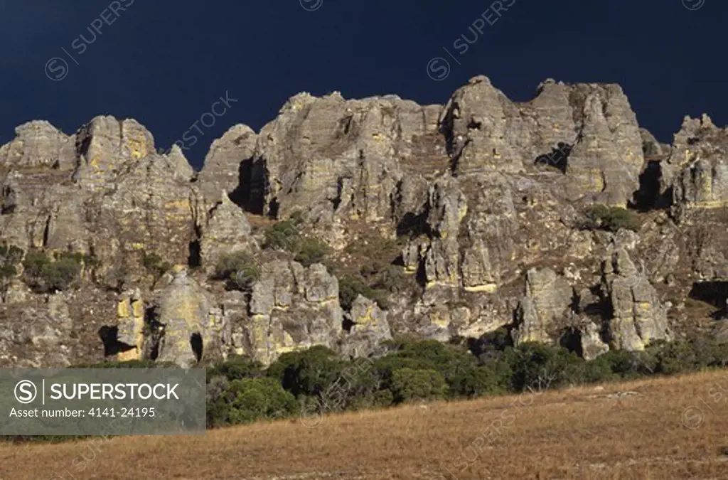 sandstone canyon wall isalo national park madagascar