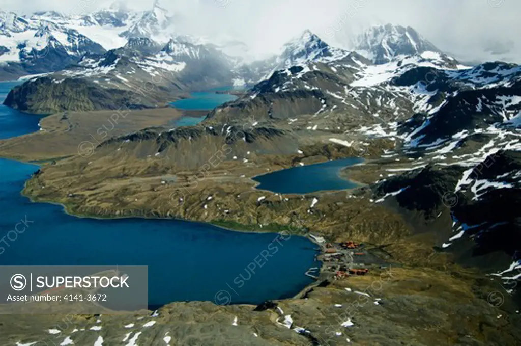 king edward cove, grytviken whaling station, south georgia island, sub-antarctic atlantic ocean