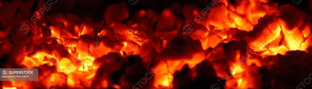 wood fire coals, washington, united states