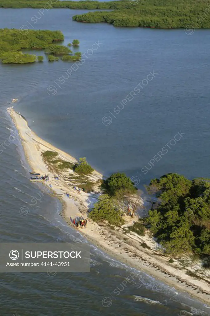 mangrove islands, aerial, ten thousand islands national wildlife refuge, florida, united states