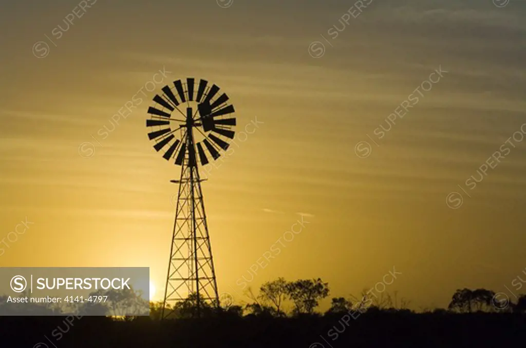 windmill in the red center, australia (near ormiston gorge)