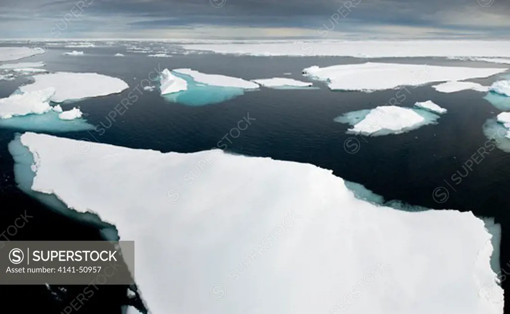 Ice Flows Off Spitsbergen, Svalbard, Arctic Norway.