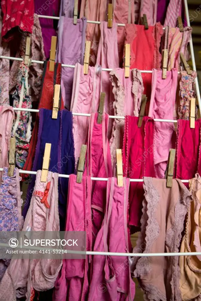 Women'S Underwear Drying Indoors