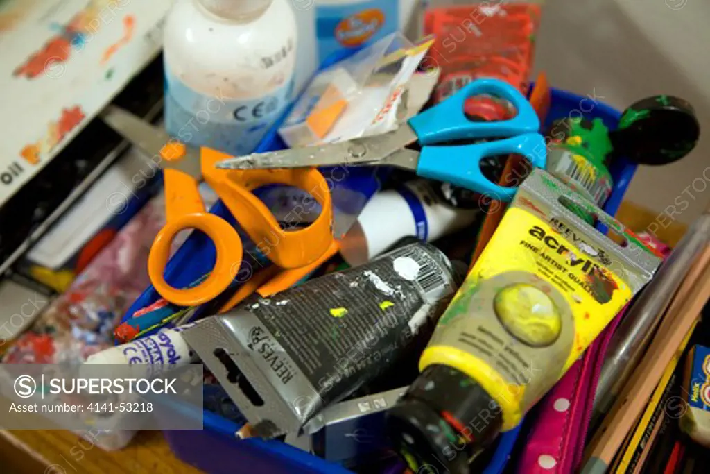Scissors, Paints And Other Artist Supplies