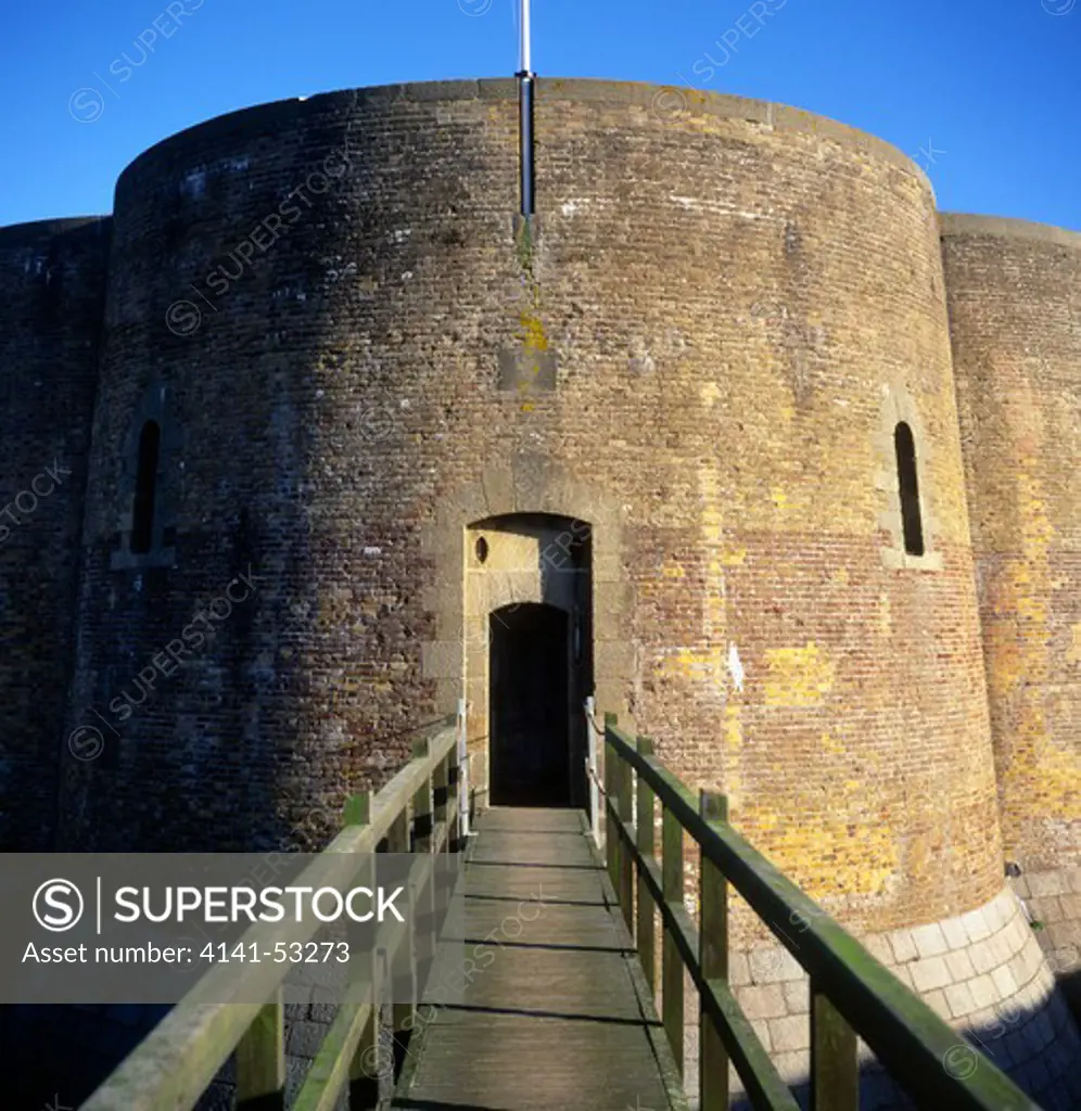 Quatrefoil Martello Tower From The Napoleonic War, Slaughden, Aldeburgh, Suffolk, England