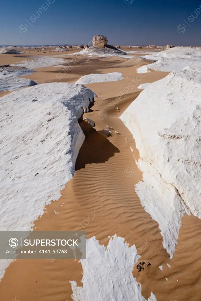 Formations Of Lime Stone In White Desert National Park, Libyan Desert, Egypt