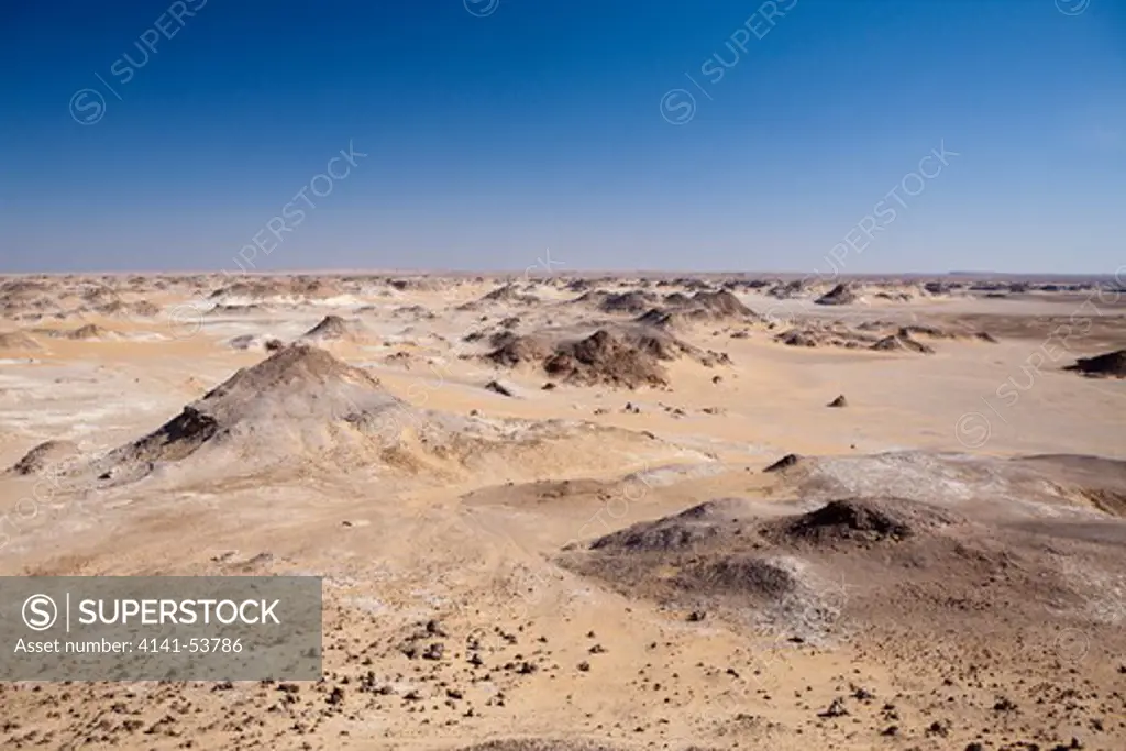 View Of Desert From Crystal Mountain, Libyan Desert, Egypt