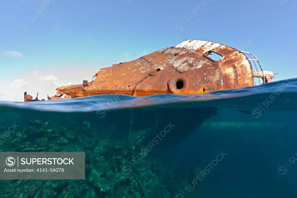 Ols Shipwreck At Silverbanks, Silver Bank, Atlantic Ocean, Dominican Republic