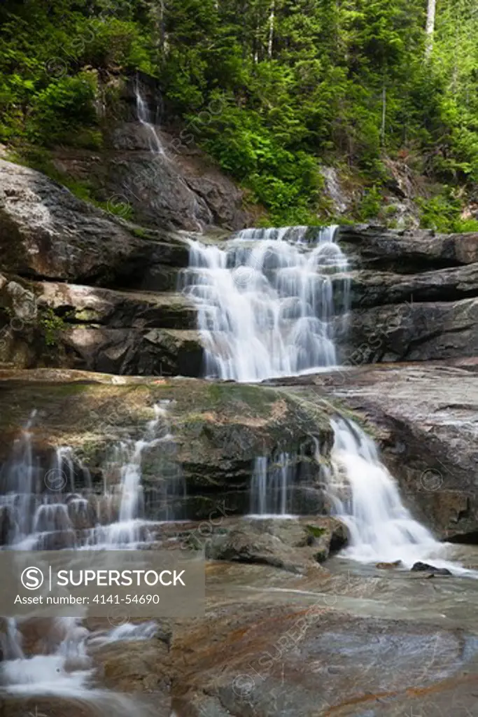 Denny Creek Falls Steeply Over Small Waterfalls And Into Lovely Pools, Mt. Baker-Snoqualmie National Forest, Washington State, Usa