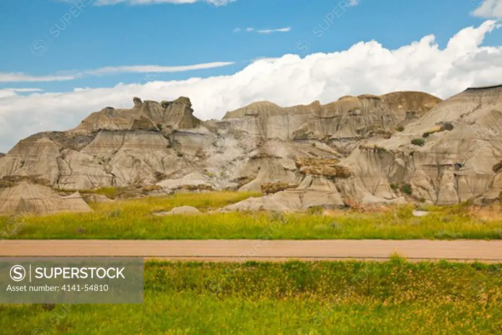 Rock Outcrops In Eastern Montana, Viewed From The Amtrak Empire Builder, Usa, Empire_Builder-225