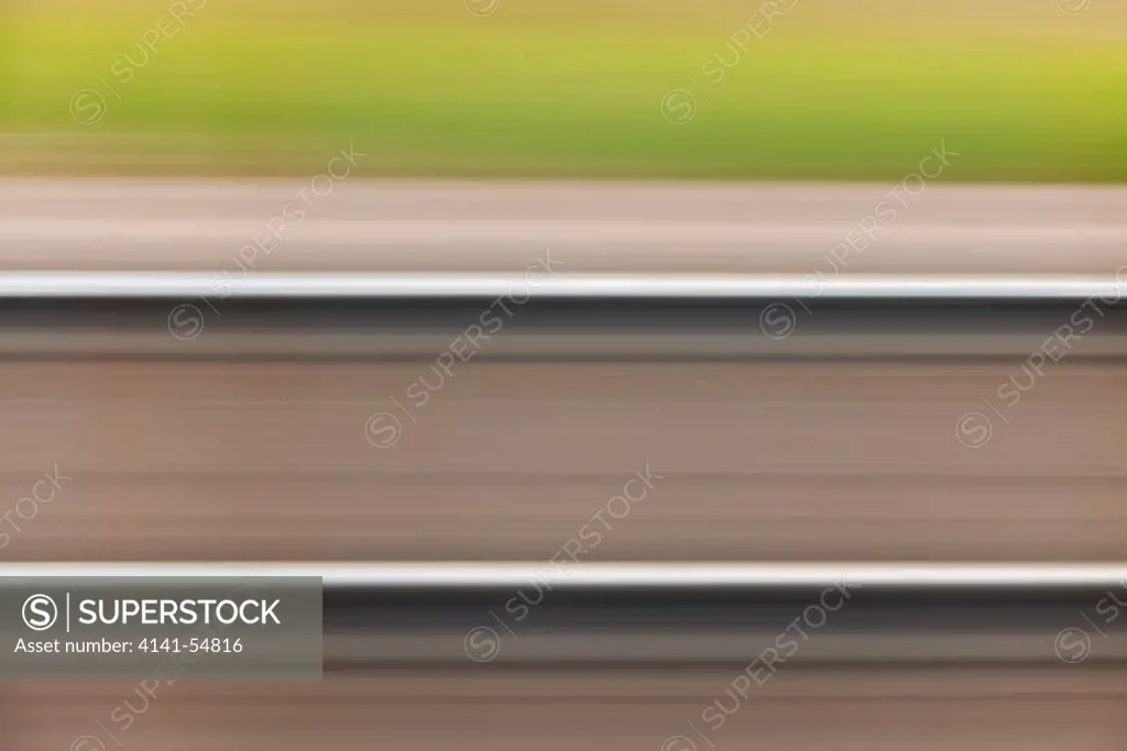 Motion Of Rails And The Passing Landscape Near The Tracks, Viewed From The Amtrak Empire Builder In Montana, Usa, Empire_Builder-254