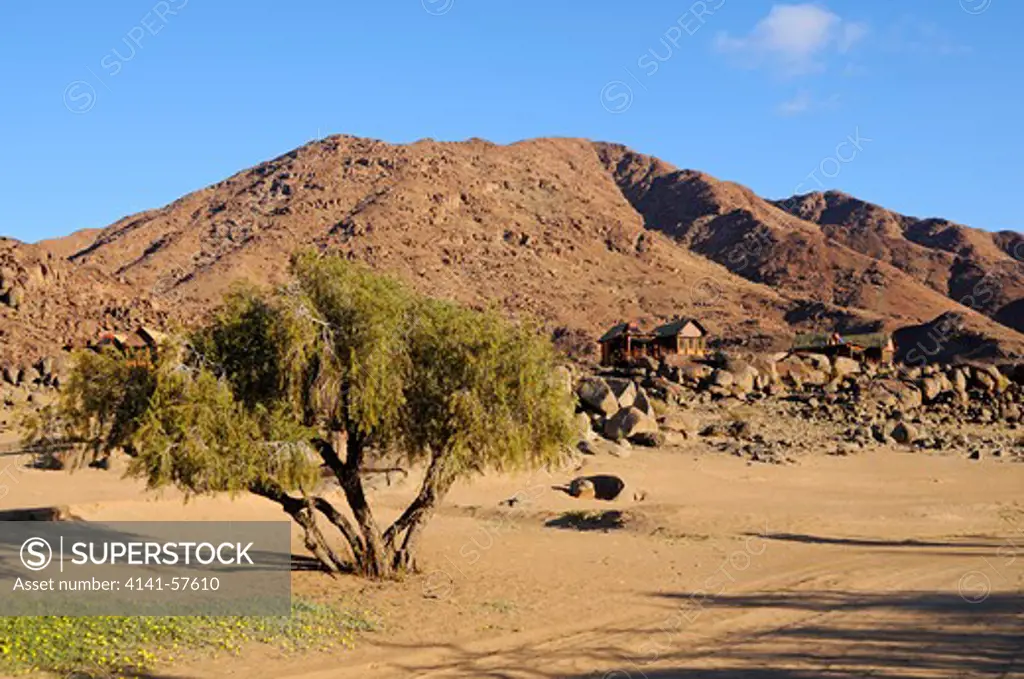 At The Tatasberg Wildernes Camp Perched On Boulders Above The Orange River, Richtersveld Transfrontier National Park, South Africa