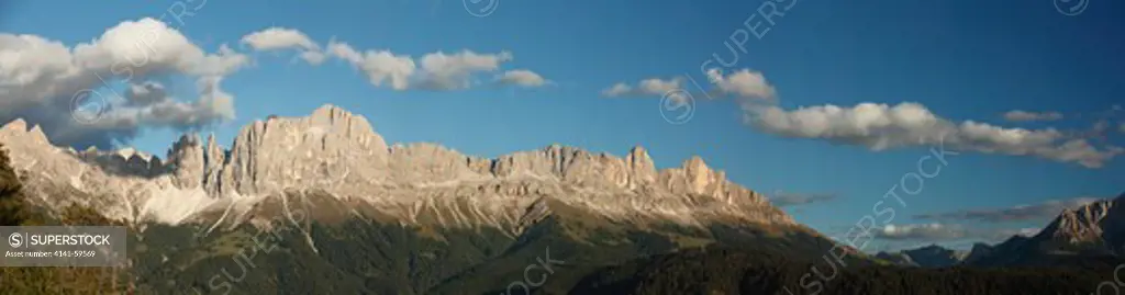 Dolomitic Panorama With Catinaccio And Latemar, Tires Valley, Alto Adige, Italy