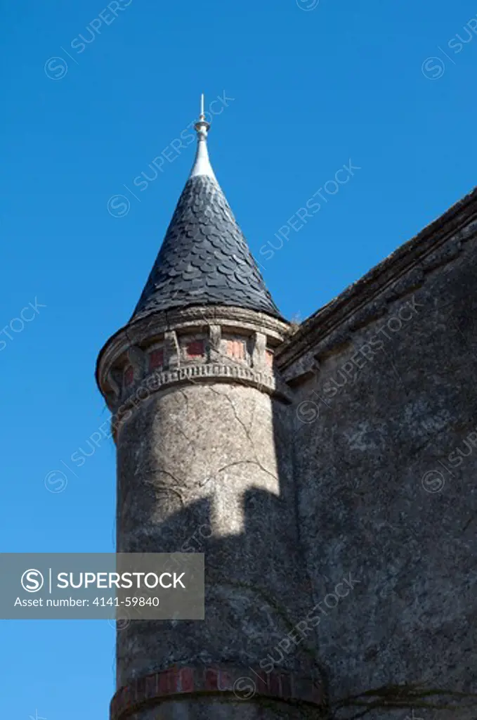 Castle Village Of Labecede Lauragais Aude Pyrenees;France