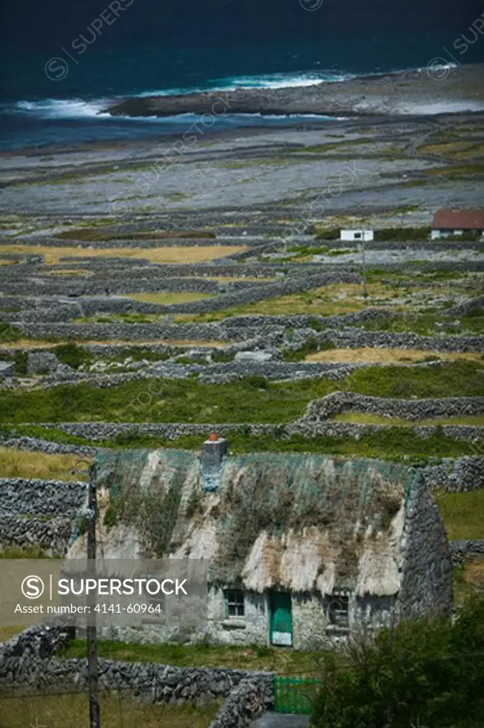 Traditional Cottage In The Aran Islands, Galway Bay, Ireland
