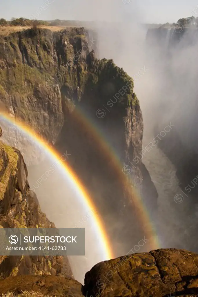 Victora Falls, With Rainbow, Zambia, Botswana, South Africa