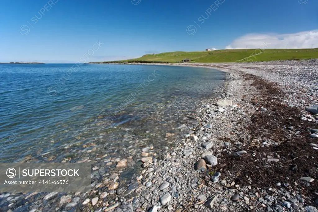Stoney Beach at Westing Unst, Shetland, UK LA005842