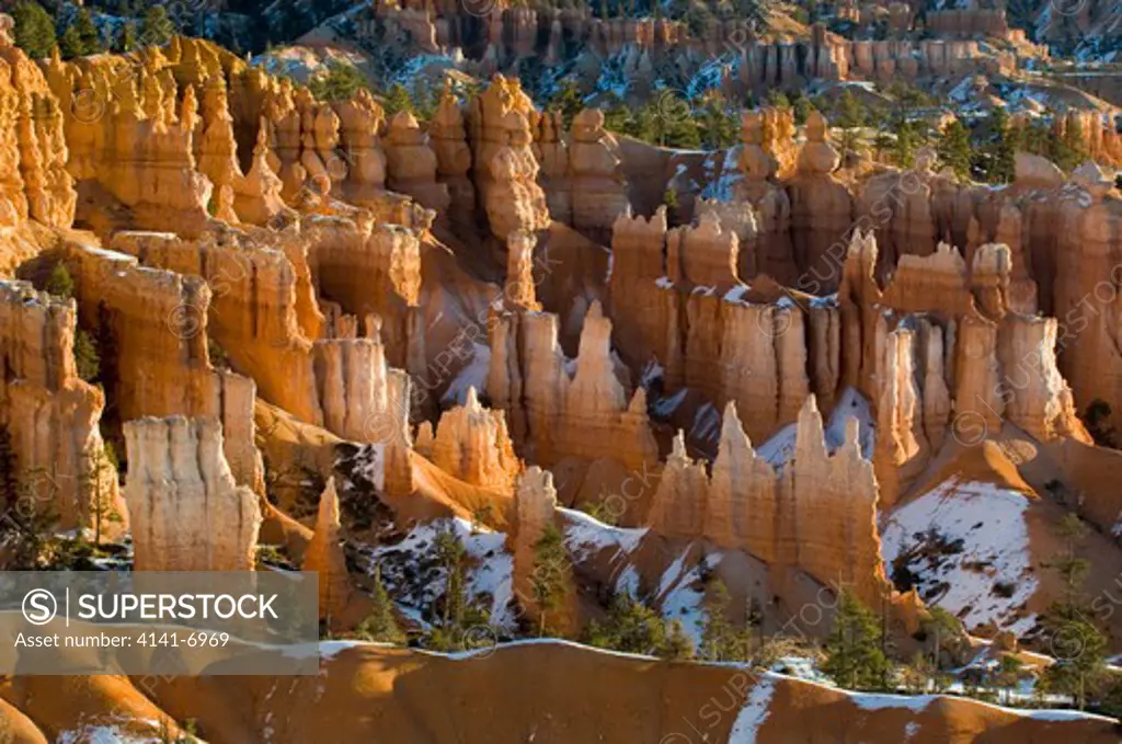bryce canyon national park view of hoodoos from sunset point overlook utah, usa