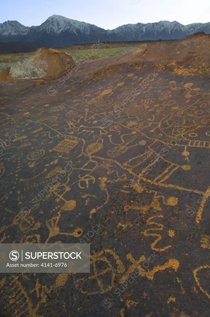 petroglyphs near bishop, california