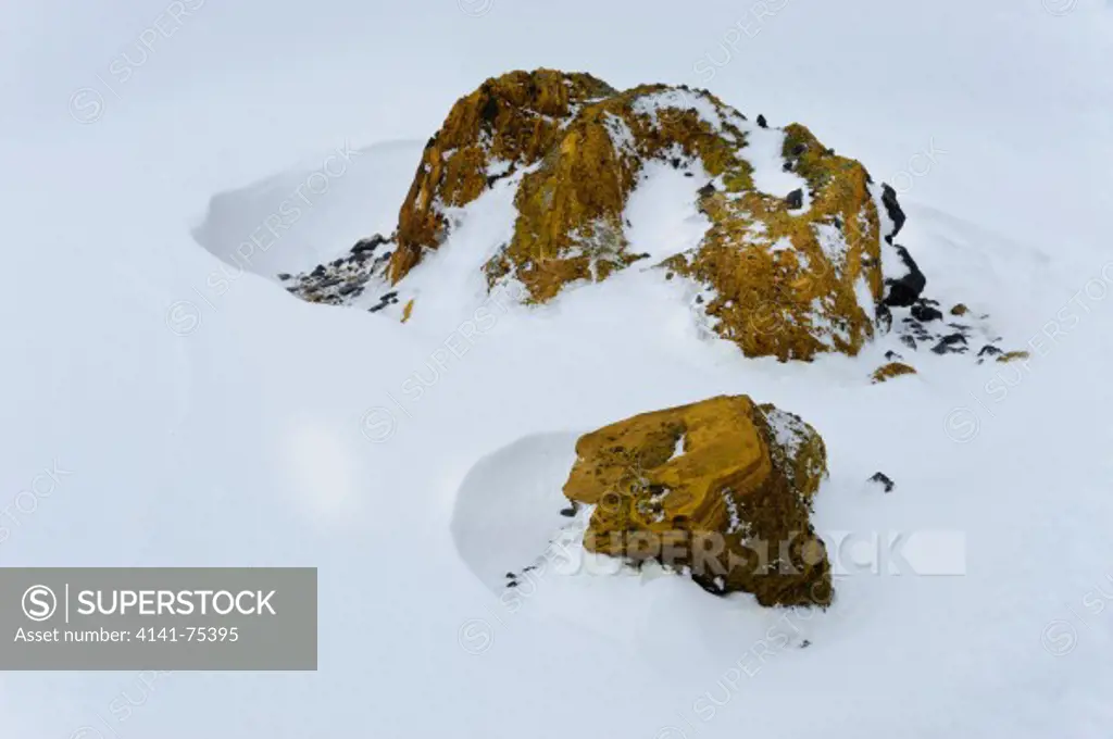 Rocks at Brown Bluff, Antarctic Peninsula, Antarctica.