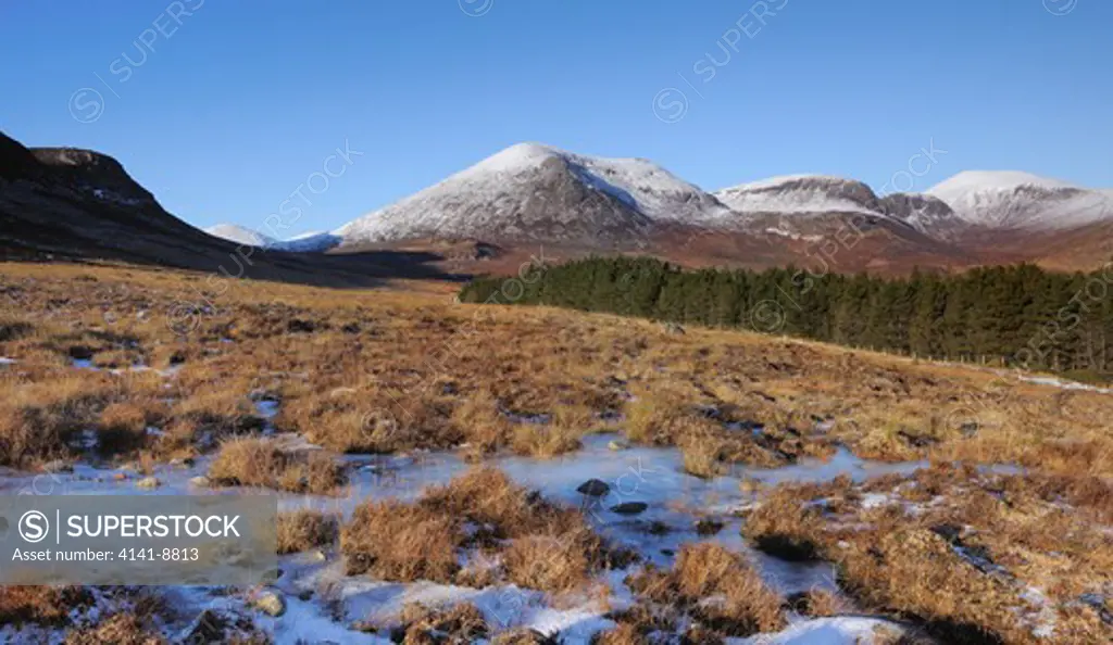 high mournes from blue lough trail, mourne mountains, county down