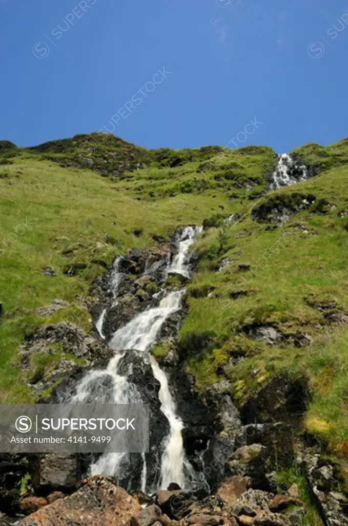 grey mare's tail waterfall bule stack mountains, county donegal