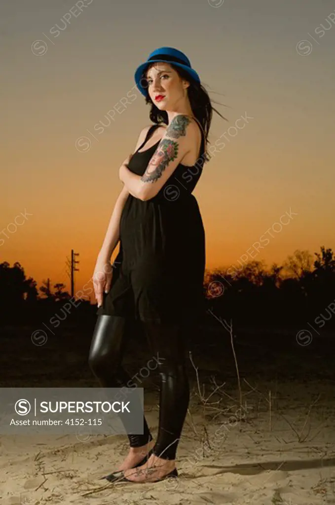 Portrait of a woman posing