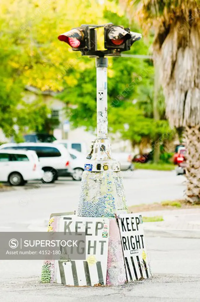 Traffic lights on a street, Jacksonville, Florida, USA