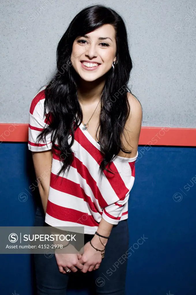 Portrait of a young woman smiling