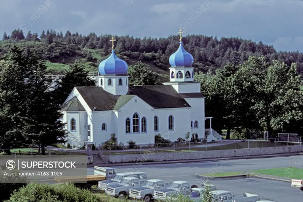 USA, ALASKA, KODIAK ISLAND KODIAK CITY, RUSSIAN ORTHODOX CHURCH