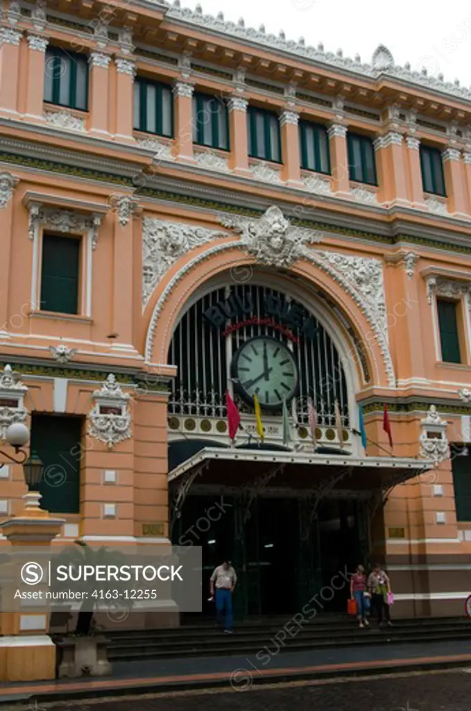 VIETNAM, SAIGON (HO CHI MINH CITY), CENTRAL POST OFFICE, FRENCH COLONIAL STYLE