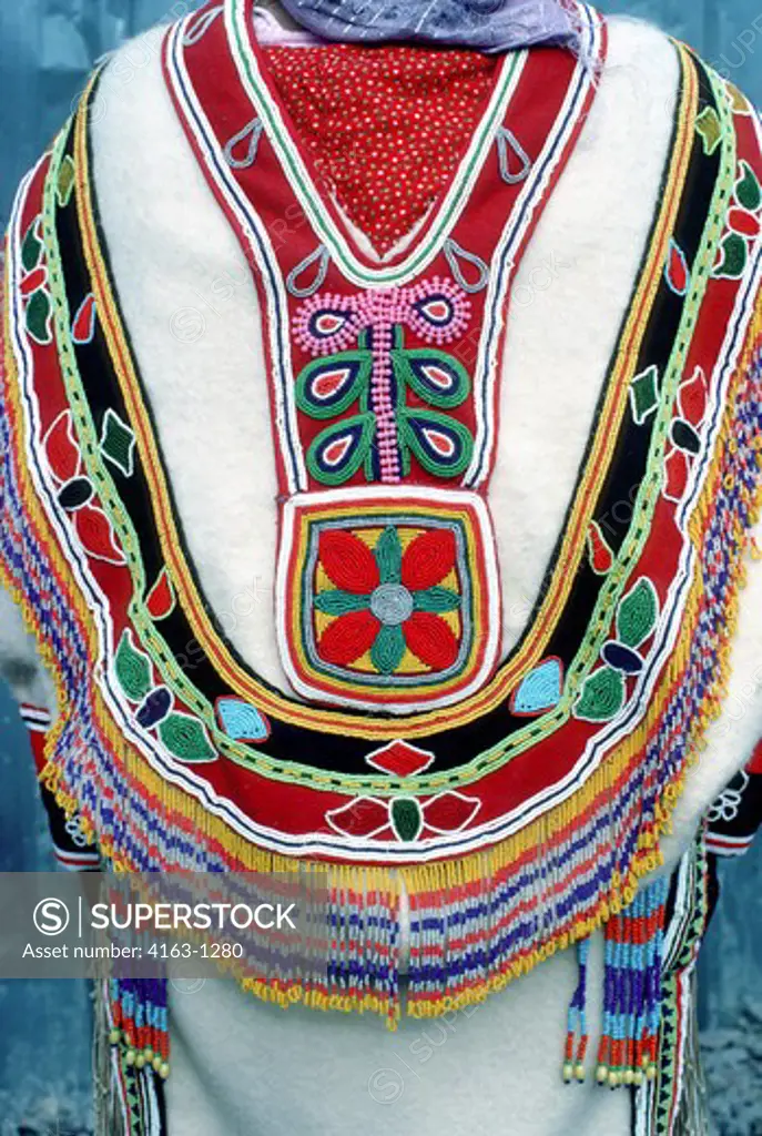CANADA, NW TERRITORIES, ARVIAT, (ESKIMO POINT), CLOSE-UP OF TRADITIONAL INUIT DRESS DESIGN