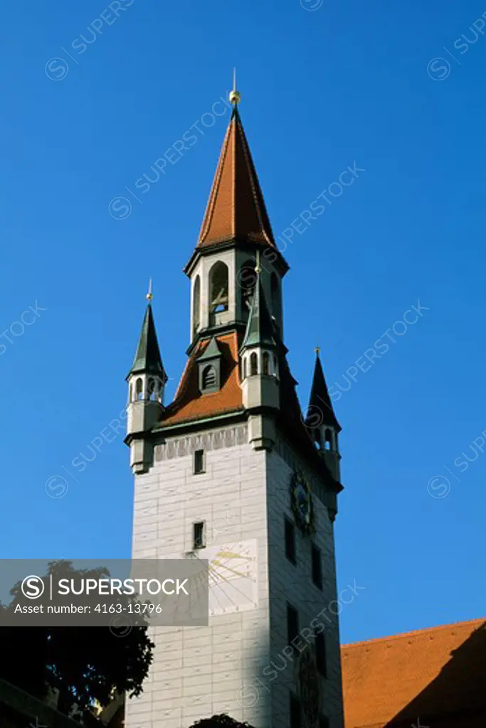 GERMANY, BAVARIA, MUNICH, OLD CITY HALL, TOWER