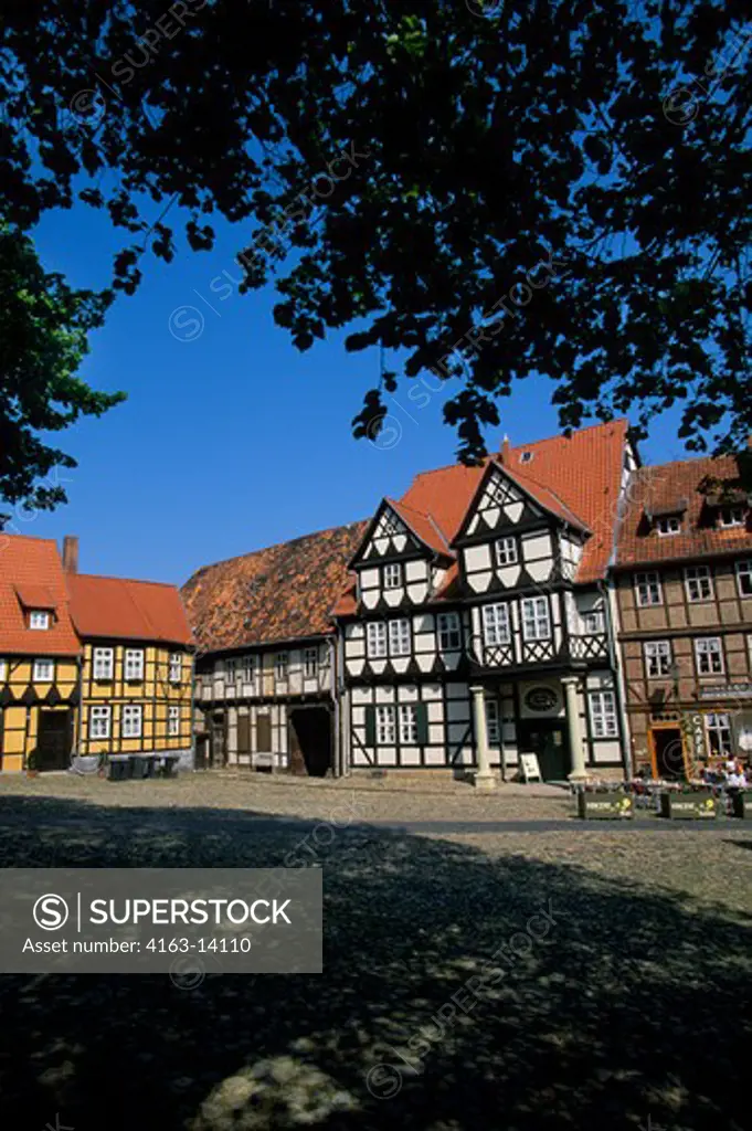 GERMANY, NEAR MAGDEBURG, QUEDLINBURG (UNESCO WORLD HERITAGE SITE), HALF TIMBERED HOUSES, KLOPSTOCK HOUSE