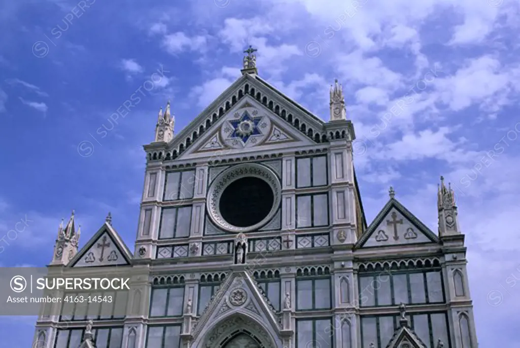 ITALY, FLORENCE, SANTA CROCE CHURCH, FACADE