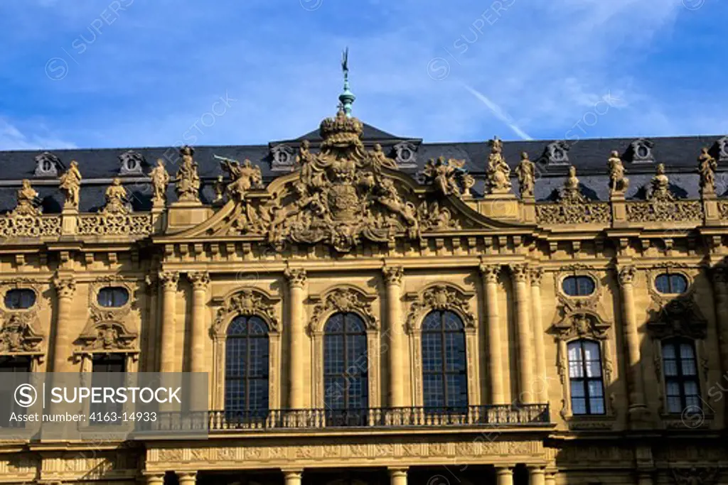 GERMANY, WURZBURG, RESIDENCE (UNESCO WORLD HERITAGE SITE), PRINCEBISHOPS' PALACE, DETAIL