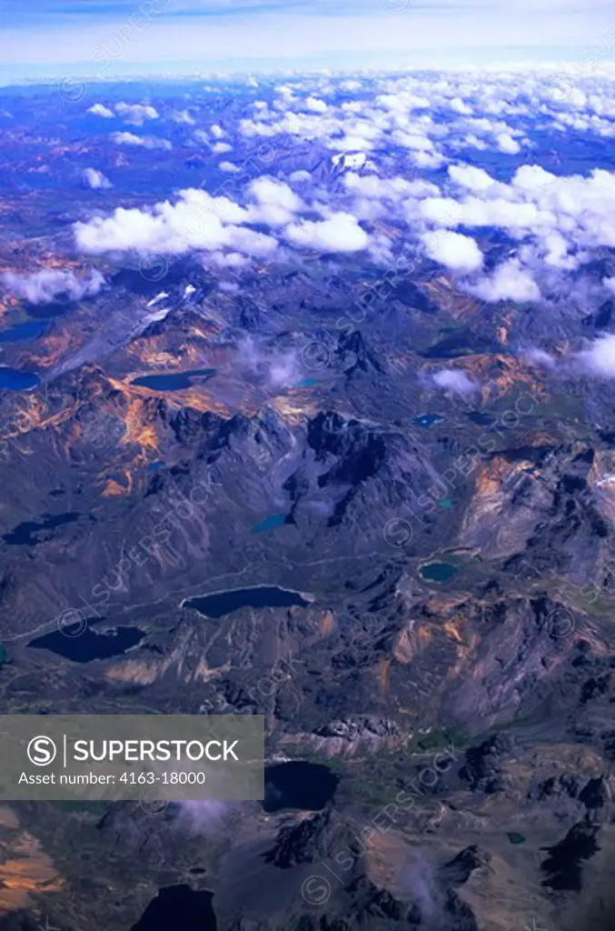 PERU, ANDES MOUNTAINS, AERIAL VIEW