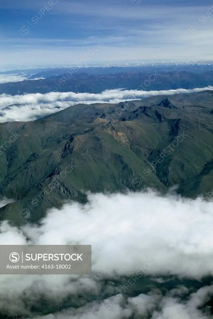 PERU, ANDES MOUNTAINS, AERIAL VIEW